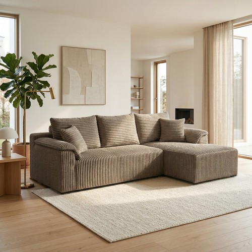 261cm shaped cloud sofa - l-shaped,