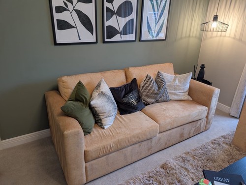 Yellow sofa set - set,