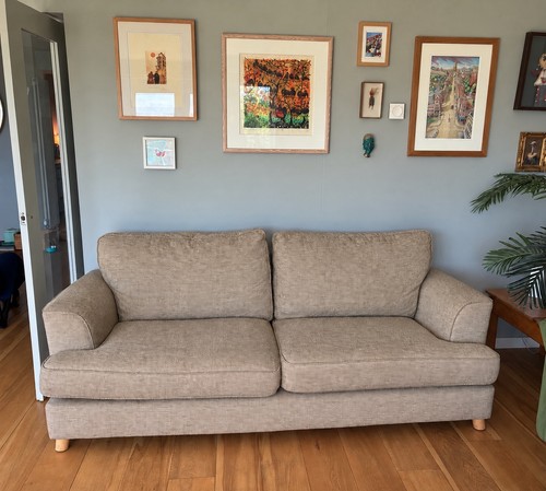 Seater sofa beige taupe - 3, –