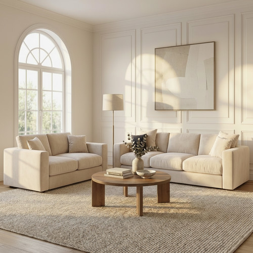 Deluxe velvet sofa - velvet, seater