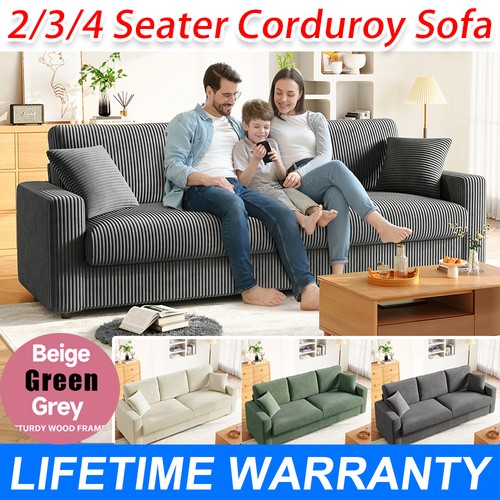 Seater corduroy sofa - corduroy,