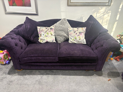 Dfs traditional purple sofa - traditional,