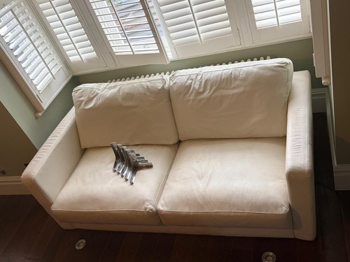 Warm white cream real - warm, leather