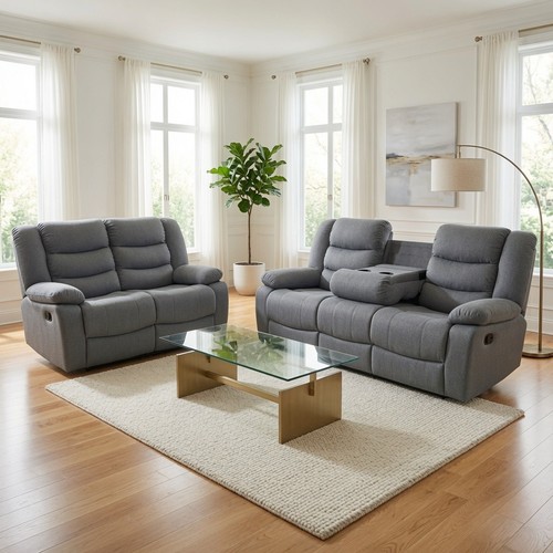 Roma fabric recliner sofa 2 - sofa, 3+2