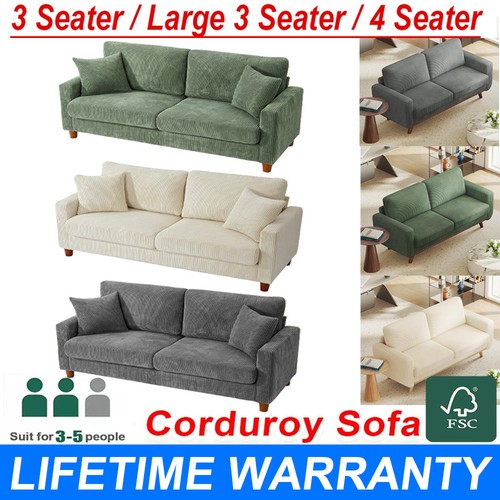 Seater corduroy sofa - 2/3/4,