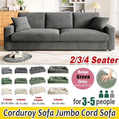 Seater corduroy sofa bed - sofa,