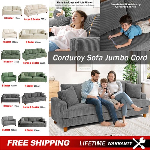 Seater corduroy sofa jumbo - corduroy,