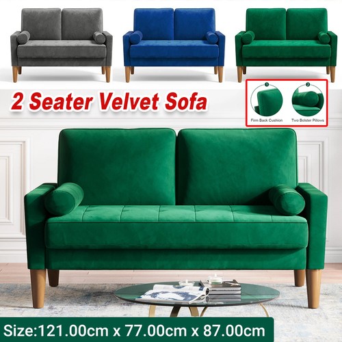 Seater velvet sofa with 2 - velvet,