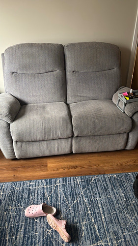 Grey seater reclining sofa - reclining,